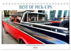 BEST OF PICK-UPS - Pritschenwagen Made in USA (Tischkalender 2024 DIN A5 quer), CALVENDO Monatskalender