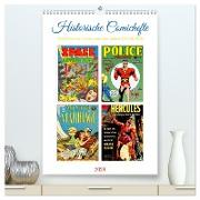 Historische Comichefte (hochwertiger Premium Wandkalender 2024 DIN A2 hoch), Kunstdruck in Hochglanz