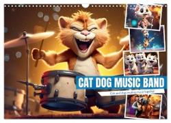 Cat dog music band (Wall Calendar 2024 DIN A3 landscape), CALVENDO 12 Month Wall Calendar