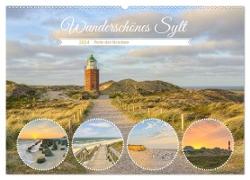 Wunderschönes Sylt - Perle der Nordsee (Wandkalender 2024 DIN A2 quer), CALVENDO Monatskalender