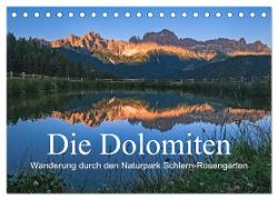 Die Dolomiten - Wanderung durch den Naturpark Schlern-Rosengarten (Tischkalender 2024 DIN A5 quer), CALVENDO Monatskalender