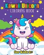 Kawaii Unicorn Coloring Book for kids 3+