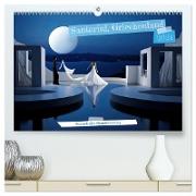 Santorini, Griechenland -Romatische Abendstimmung- (hochwertiger Premium Wandkalender 2024 DIN A2 quer), Kunstdruck in Hochglanz