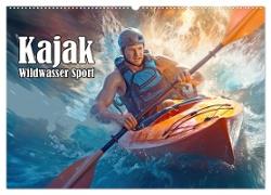 Kayak Wildwasser Sport (Wandkalender 2024 DIN A2 quer), CALVENDO Monatskalender