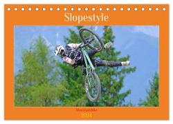 Slopestyle Mountainbike (Tischkalender 2024 DIN A5 quer), CALVENDO Monatskalender