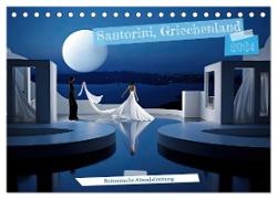 Santorini, Griechenland -Romatische Abendstimmung- (Tischkalender 2024 DIN A5 quer), CALVENDO Monatskalender