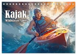 Kayak Wildwasser Sport (Tischkalender 2024 DIN A5 quer), CALVENDO Monatskalender