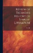 Review of Ticknor's History of Spanish Literature