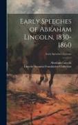 Early Speeches of Abraham Lincoln, 1830-1860, Early Speeches - Lyceum