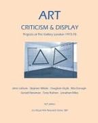 Art, Criticism and Display