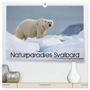 Naturparadies Svalbard (hochwertiger Premium Wandkalender 2024 DIN A2 quer), Kunstdruck in Hochglanz