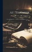 As I Remember: Recollections of American Society During the Nineteenth Century