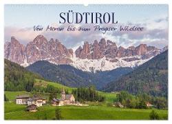 Südtirol - Von Meran bis zum Pragser Wildsee (Wandkalender 2024 DIN A2 quer), CALVENDO Monatskalender
