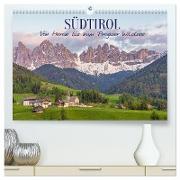 Südtirol - Von Meran bis zum Pragser Wildsee (hochwertiger Premium Wandkalender 2024 DIN A2 quer), Kunstdruck in Hochglanz