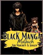 Black Manga Malbuch