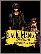 Black Manga Malbuch