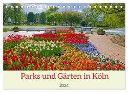 Parks und Gärten in Köln (Tischkalender 2024 DIN A5 quer), CALVENDO Monatskalender