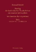 Katalog der festländischen Handschriften des neunten Jahrhunderts (mit Ausnahme der wisigotischen)