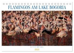 Flamingos am Lake Bogoria - Kenia (Tischkalender 2024 DIN A5 quer), CALVENDO Monatskalender