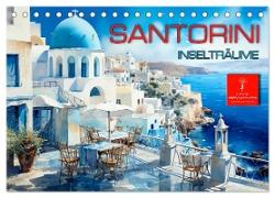 Santorini Inselträume (Tischkalender 2024 DIN A5 quer), CALVENDO Monatskalender
