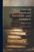 Criticisms on Contemporary Thought and Thinkers, Selected From the Spectator