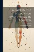 A Page in the History of Ovariotomy in London