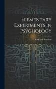 Elementary Experiments in Psychology