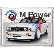 Blechschild. BMW Motorsport - M Power E30