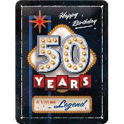 Blechschild. 50 Years Birthday