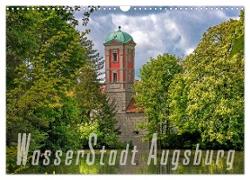 WasserStadt Augsburg (Wandkalender 2024 DIN A3 quer), CALVENDO Monatskalender