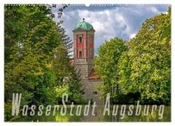 WasserStadt Augsburg (Wandkalender 2024 DIN A2 quer), CALVENDO Monatskalender