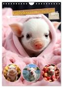 Glücksschweinchen (Wandkalender 2024 DIN A4 hoch), CALVENDO Monatskalender