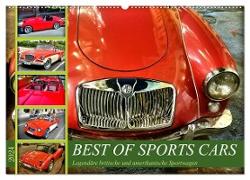 Best of Sports Cars - Legendäre britische und amerikanische Sportwagen (Wandkalender 2024 DIN A2 quer), CALVENDO Monatskalender