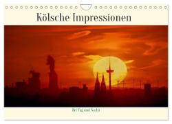 Kölsche Impressionen bei Tag und Nacht (Wandkalender 2024 DIN A4 quer), CALVENDO Monatskalender