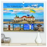 Vier Kaiserbäder ¿ zwei Nationen ¿ Impressionen von der Ostseeinsel Usedom (hochwertiger Premium Wandkalender 2024 DIN A2 quer), Kunstdruck in Hochglanz
