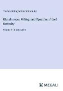 Miscellaneous Writings and Speeches of Lord Macaulay