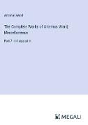 The Complete Works of Artemus Ward, Miscellaneous