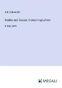 Studies and Essays: Concerning Letters