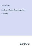 Studies and Essays: Concerning Letters