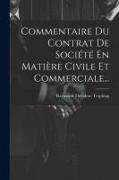 Commentaire Du Contrat De Société En Matière Civile Et Commerciale