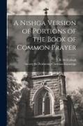 A Nishga Version of Portions of the Book of Common Prayer