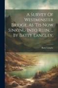 A Survey Of Westminster Bridge, As 'tis Now Sinking Into Ruin. ... By Batty Langley