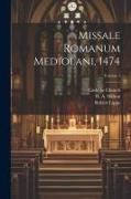 Missale romanum Mediolani, 1474, Volume 1