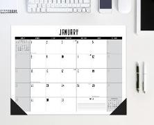 Basic 2024 22 X 17 Large Monthly Deskpad