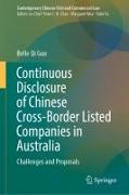 Continuous Disclosure of Chinese Cross-Border Listed Companies in Australia