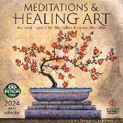 Meditations & Healing Art 2024 Mini Wall Calendar: Art and Poetry by Nicholas Kirsten-Honshin