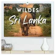 Wildes Sri Lanka (hochwertiger Premium Wandkalender 2024 DIN A2 quer), Kunstdruck in Hochglanz