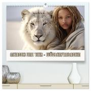 Mensch und Tier ¿ Wüstenfantasien (hochwertiger Premium Wandkalender 2024 DIN A2 quer), Kunstdruck in Hochglanz