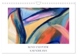 Kunst und Poesie (Wandkalender 2024 DIN A4 quer), CALVENDO Monatskalender
