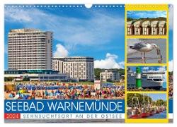 Seebad Warnemünde - Sehnsuchtsort an der Ostsee (Wandkalender 2024 DIN A3 quer), CALVENDO Monatskalender